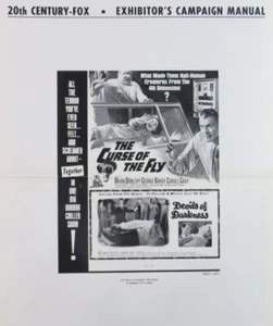 RARE 1965 "THE CURSE OF THE FLY" & "DEVILS OF DARKNESS" MOVIE CAMPAIGN MANUAL - Picture 1 of 6