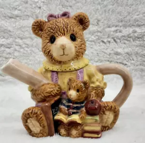 Vintage Mama und Babybär Teddybär Teekanne 6,5 Zoll groß - Bild 1 von 17