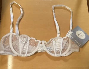 Vintage CHRISTIAN DIOR Nude Lace Bra 34B NWT - Picture 1 of 9