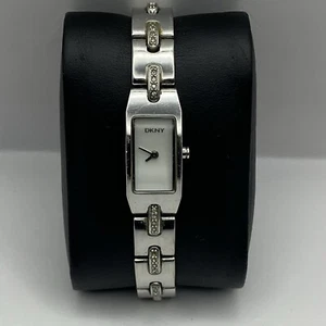 13mm DKNY NY-3366 Silver Tone Dainty Ladies Quartz Watch Untested Parts / Repair - Picture 1 of 20