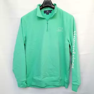 Vineyard Vines Pullover 1/4 Zip Sweatshirt Light Green Size Large Men's - Picture 1 of 8