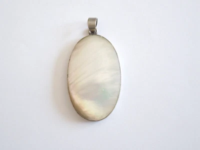 925 Silber Anhänger mit Perlmutt 16,8 g/5,3 x 2,7 x 0,6 cm - Bild 1 von 3