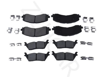 New For Ford F150 2021-2024 Front Ceramic Disc Brake Pads + Rear Ceramic Pads - Image 1 of 4