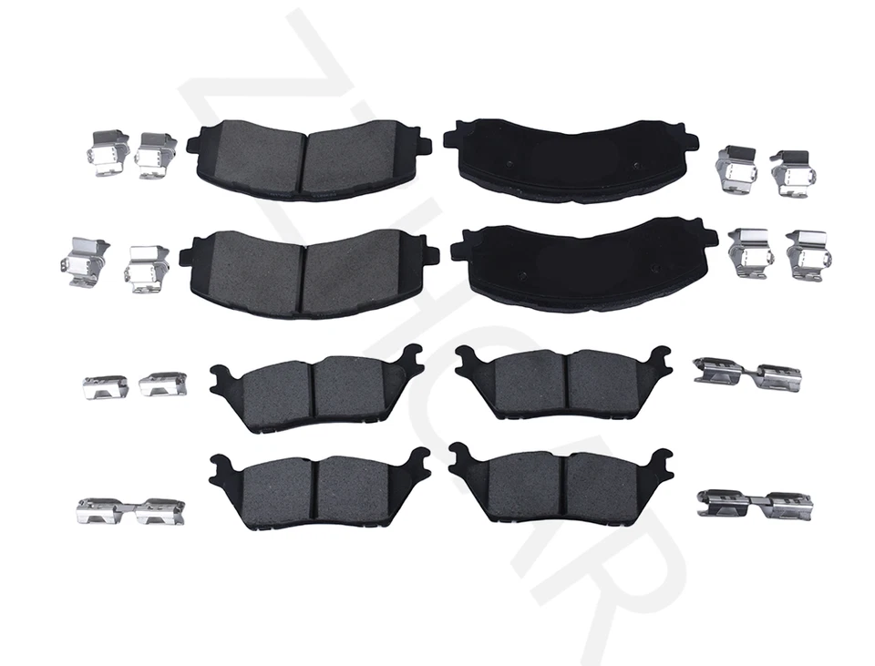 New For Ford F150 2021-2024 Front Ceramic Disc Brake Pads + Rear Ceramic Pads - Image 1 of 4