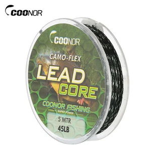 45lb 5m Leadcore Braided Carp Fishing Line Hair Rigs Core H4K2 - Picture 1 of 11