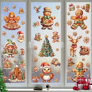 50 Stück Fensterbilder Weihnachten Selbstklebend, Schneeflocken Fensterdeko Für - Bild 1 von 7