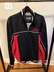 Chicago Blackhawks Starter Jacket Mens Size M NHL Hockey BLK RED - Picture 1 of 10