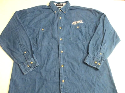 Jonathan Corey UCF Blue Demin Embroidered Button Down Shirt Mens Large Long Slve - Image 1 of 4