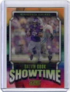 2023 Panini Score Dalvin Cook Showtime Einsatz Karte Minnesota Wikinger - Bild 1 von 2