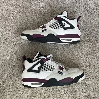 Talla 12 - Jordan 4 Retro x Paris Saint-Germain Burdeos 2020 Foto 1 de 4