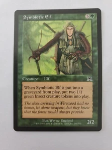 MTG Magic The Gathering Card Symbiotic Elf Creature Elf Green Onslaught 2002 - Picture 1 of 2