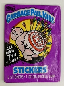 Vintage 1987 Topps Garbage Pail Kids Original 7th Series Card Wax Pack Sealed - Picture 1 of 2