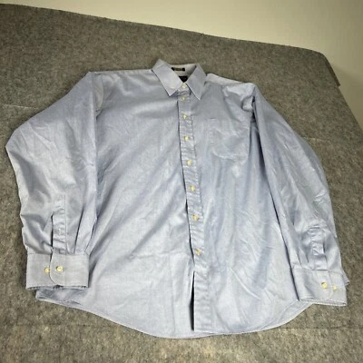 Club Room Mens Size 17 36/37 Blue Long Sleeve Dress Shirt. Cotton. - Image 1 of 4
