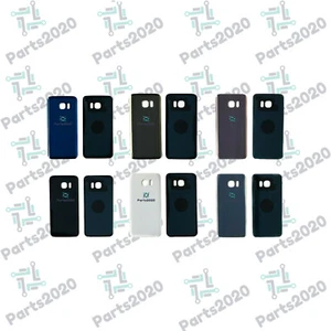 Arrière Cache Batterie Verre Pour Samsung Galaxy S7 & S7 EDGE Avec Adhésif - Photo 1 sur 3