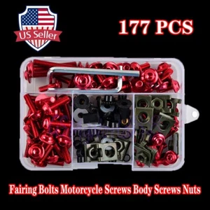 Kit completo de pernos de carenado CNC tornillos de carrocería tuercas ajuste universal para motocicletas - Imagen 1 de 11