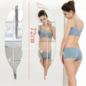 Over Door Wall Mirror Good Length Acrylic Wall Sticker DIY Mirror - Picture 1 of 10