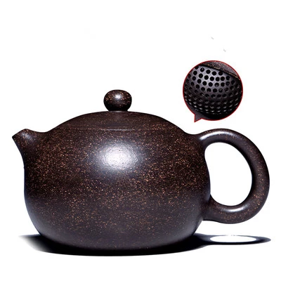 Authentic Yixing Zisha Tea Pot Black Galaxy Clay Chinese Cup Xishi Teapot Marked - Image 1 of 4