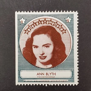 Ann Blyth 1947 Hollywood Screen Movie Stars Stamp Trading Card Legends - Picture 1 of 2