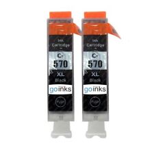 2 Black (PGI) Ink Cartridges for Canon PIXMA MG5751 MG6852 TS5000 TS6051 TS9050