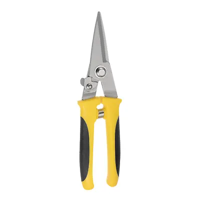 8  Straight Industrial Scissors With Black Yellow Handle • 10.55€
