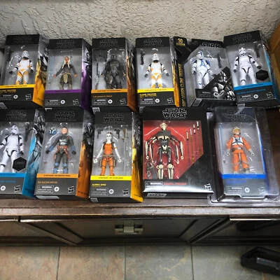 Star Wars The Black Series Action Figure CHOOSE Mandalorian Boba Fett Trooper  - Image 1 of 4