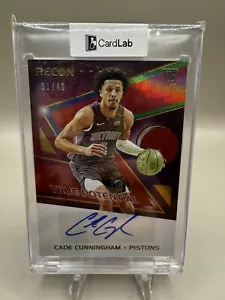 2021-22 Panini Recon Cade Cunningham True Potential Autograph 11/49 - Picture 1 of 2