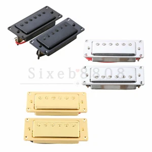 2PCS Sealed Bridge and Neck Pickup Mini Humbucker for LP Guitar - Picture 1 of 11