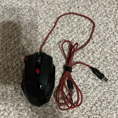 Zelotes T-90 Top Gaming Mouse Great Spider Inception-Red/Black - Image 1 of 3