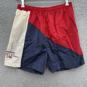 Tronchetti Chaps Polo Ralph Lauren tavola da bagno pantaloncini vintage color block uomo grandi - Foto 1 di 9