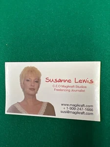 Susanne Lewis magic business card - collectible card - Picture 1 of 1