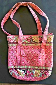 Bolso de hombro con cubo VERA BRADLEY ROSA PANSY - RARO - usado buen estado - Imagen 1 de 7