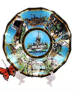 Disney World Cinderella Glass Dish Park Exclusive - vintage Souvenir - Picture 1 of 7