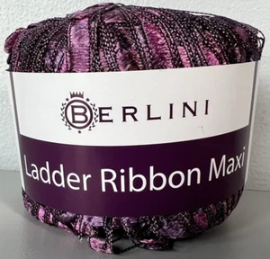 Cinta de escalera BERLINI hilo brillante #137 clemátide - lila, rosa 50 gr 98yds - Imagen 1 de 4