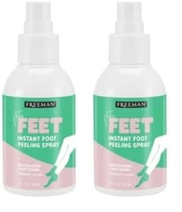 Flirty Feet Coconut and Aloe Instant Peeling Foot Spray, Softening Foot Peel Mas - Picture 1 of 11