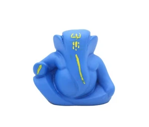 Gott Ganesh Elefantenkopf Hindu Gott Statue Ganesha Idol Prunkstück - Blau 11 - Bild 1 von 5