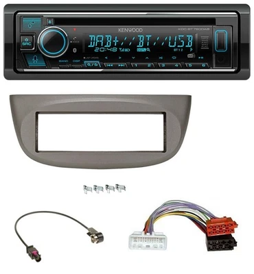 Kenwood MP3 Bluetooth DAB USB CD Autoradio für Renault Twingo ab 2015 beige-grau - Bild 1 von 4