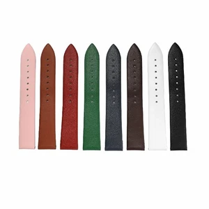 Correa de reloj plana de cuero ultra delgada de 8 mm-22 mm - Imagen 1 de 20
