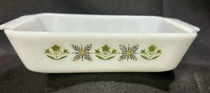 Anchor Hocking Green Meadow loaf pan - Picture 1 of 5