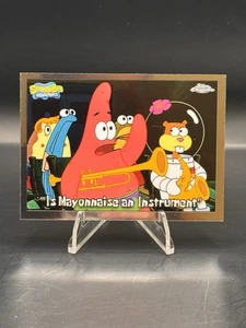 Pantalones cuadrados cromados Topps 2025 Bob Esponja es mayonesa un instrumento #69 - Imagen 1 de 2