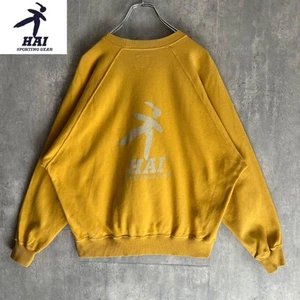Issey Miyake Hai Sporting Gear Vintage Yellow Crew Neck Sweatshirt M Mens - Picture 1 of 19