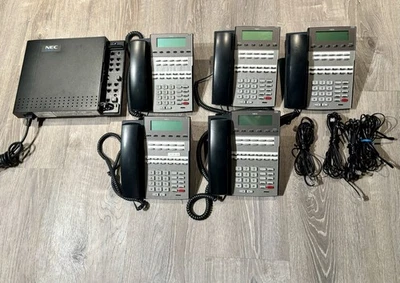 5 NEC DSX 22B Phones & 1 DSX- 40 Key Telephone System Good Working condition - Image 1 of 4