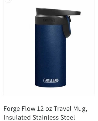 Вакуумная изолированная Т-образная кружка CamelBak 12 унций темно-синяя нержавеющая горячая холодная - Изображение 1 из 4