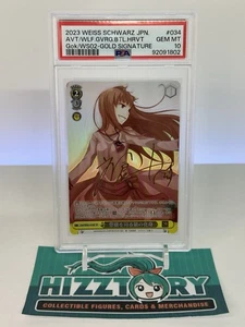 Weiss Schwarz Spice And Wolf Holo Gold Signature SP PSA 10 - Picture 1 of 4