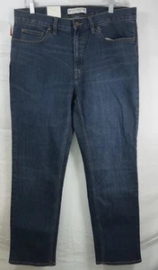 Jos uomo nuovo con etichetta A. Jeans denim blu medio taglio sartoriale Bank 1905 taglia 35” x 30” - Foto 1 di 6