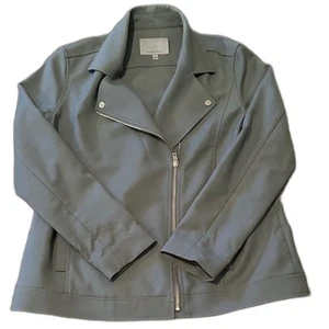 Classiques giacca lana intera zip donna taglia L moto carriera casual business - Foto 1 di 11