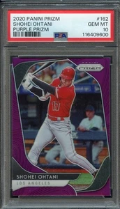 2020 Panini Prizm Purple #162 Shohei Ohtani PSA 10 Low Pop LA Angels 9600 - Picture 1 of 2