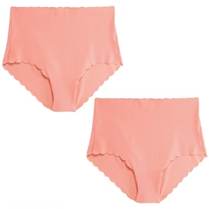 High-Waist No-Show Slip Höschen Größe Small Paar Melone solide Unterwäsche Neu mit Etikett - Bild 1 von 6