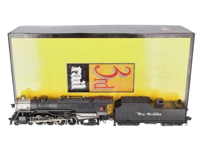 3rd Rail 1553 O BRASS D&RGW 4-8-2 Water Buffalo Steam Locomotive & Tender #1553 - Image 1 of 4