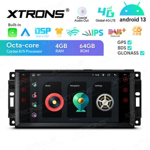 4G Car-Play Android 8-Core 64G Car GPS Stereo Radio 7 in For Jeep Chrysler Dodge - Picture 1 of 10