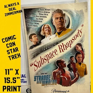 Star Trek Strange New Worlds: Subspace Rhapsody POSTER SD Comic Con POSTER ART - Picture 1 of 10